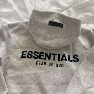 Fear of God Essentials Hoodie 'Light Oatmeal'